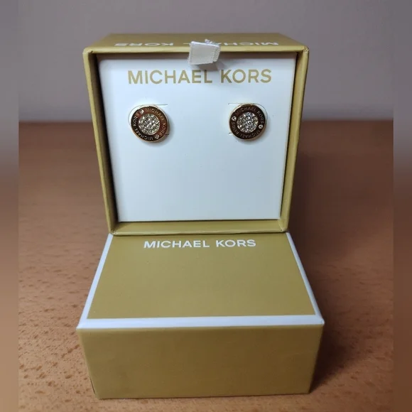 Michael Kors Gold Tone Earrings - Picture 4 of 4